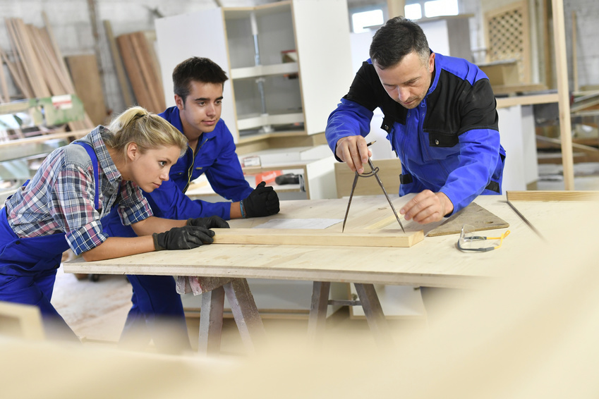 Un professeur et ses apprentis