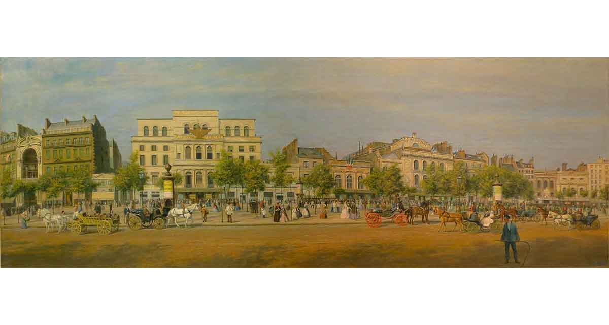 Le Boulevard du Temple en 1862