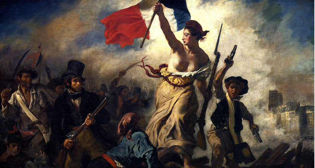 La Liberte Guidant le Peuple par Delacroix